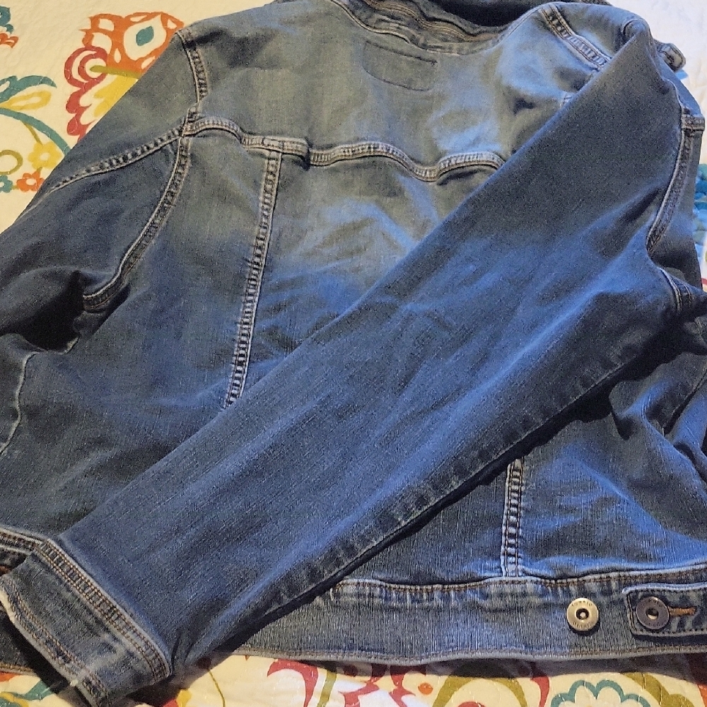 Torrid Blue Jean Jacket with Button Details - Picture 3 of 6